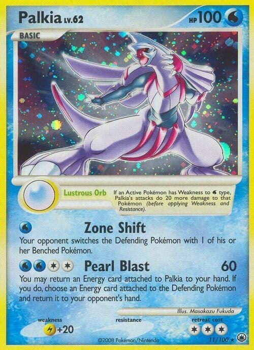 Palkia Lv.62 [Lustrous Orb | Zone Shift | Pearl Blast] Card Front