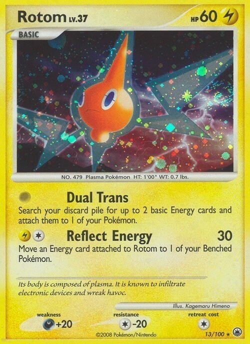 Rotom Lv.37 Card Front