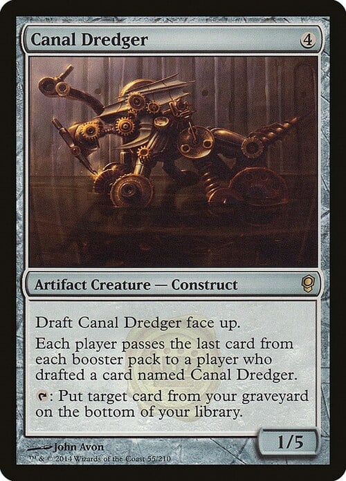 Canal Dredger Card Front