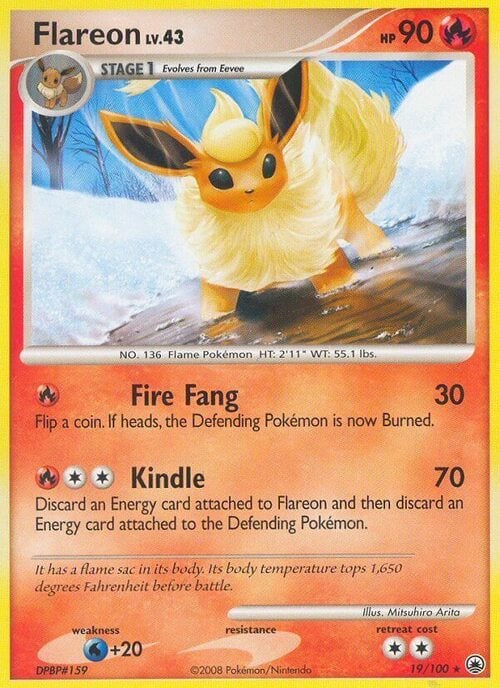 Flareon Lv.43 Card Front