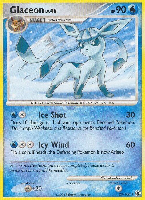Glaceon Lv46 Card Front