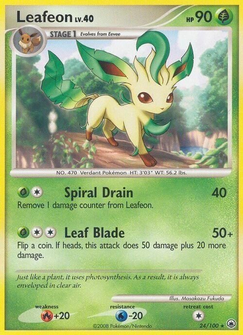 Leafeon Lv.40 Card Front