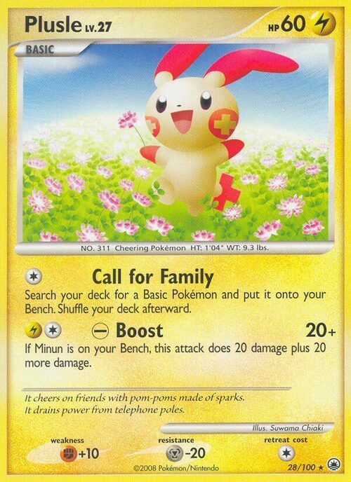Plusle Lv.27 Card Front