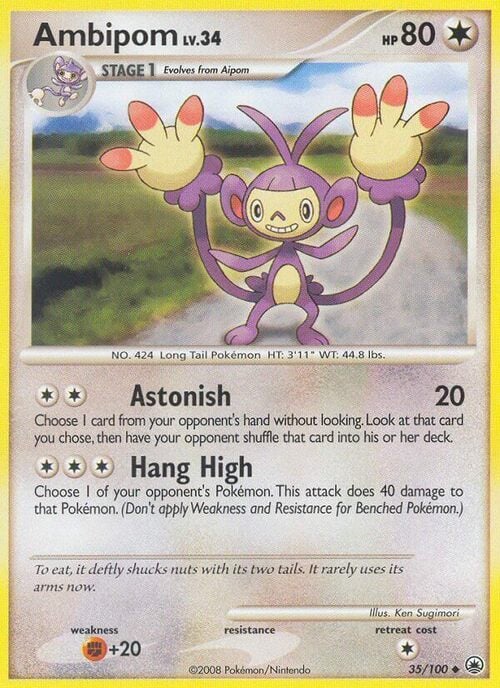 Ambipom Lv.34 Card Front