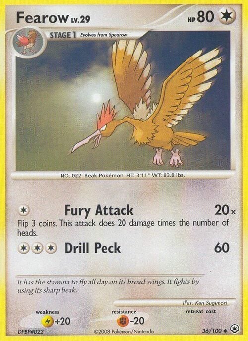 Fearow Lv.29 Card Front