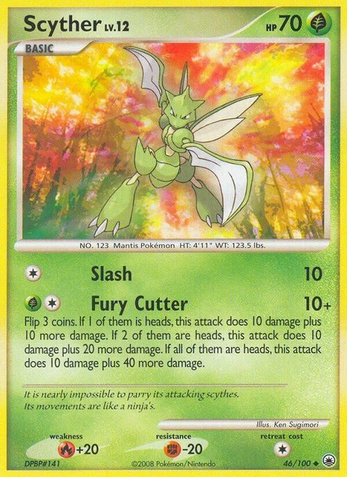 Scyther Lv.12 Card Front
