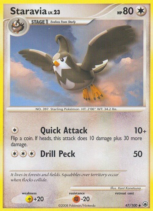 Staravia Lv.23 Card Front