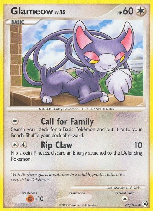 Glameow Lv.15 Card Front