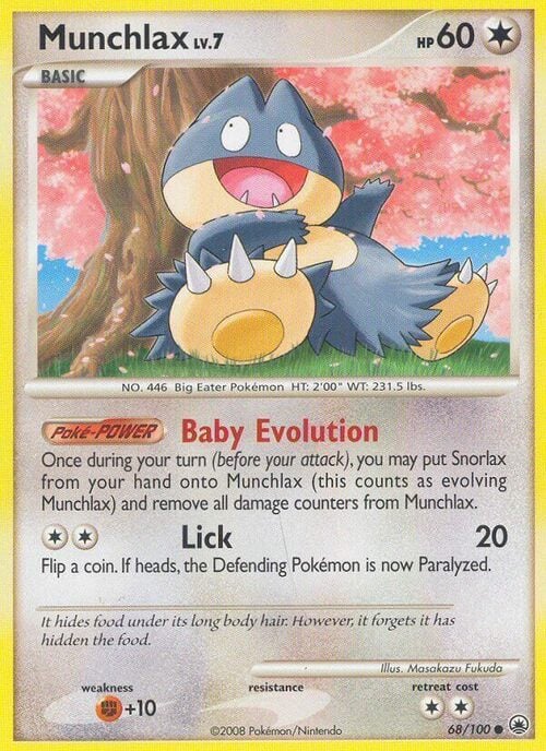 Munchlax Lv.7 Card Front
