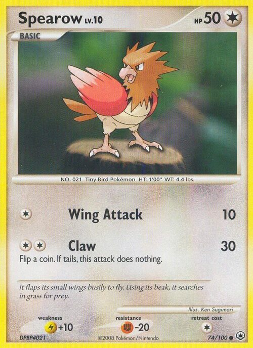 Spearow Lv.10 Card Front