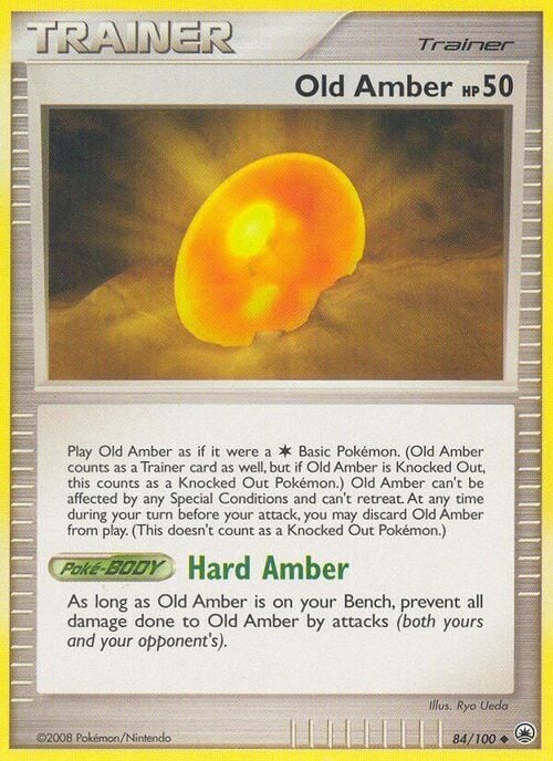Old Amber Card Front