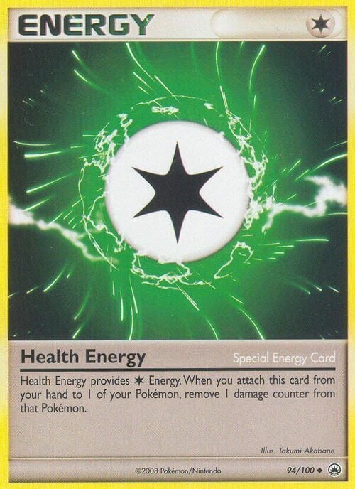 Health Energy Card Front