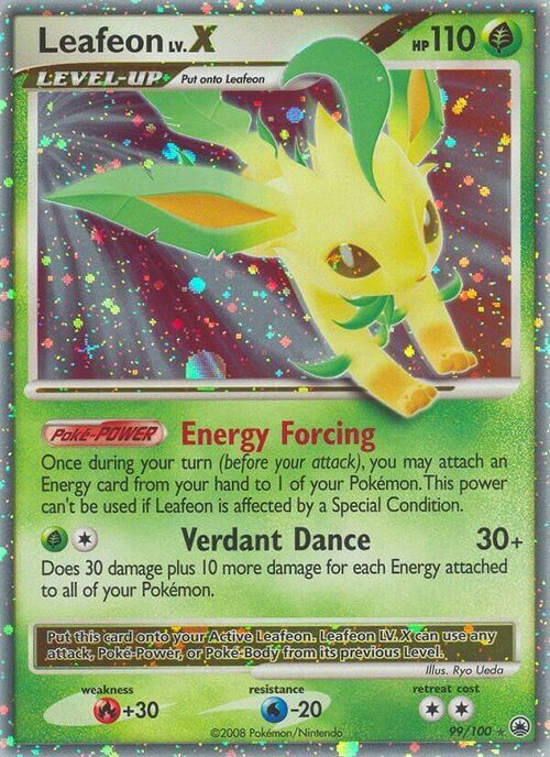 Leafeon LV.X Card Front