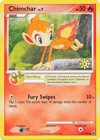 Chimchar Lv.7 Card Front