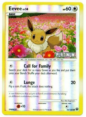 Eevee - Reverse Holo Card Front