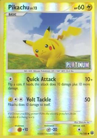 Pikachu - Reverse Holo Card Front