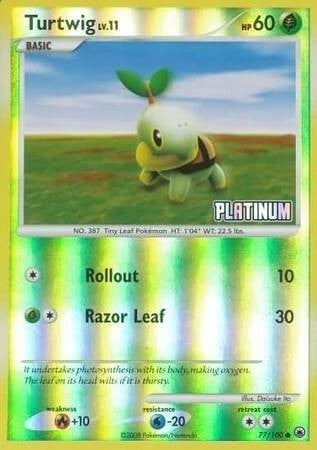 Turtwig - Reverse Holo Card Front