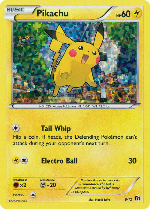 Pikachu [Tail Whip | Electro Ball] Card Front