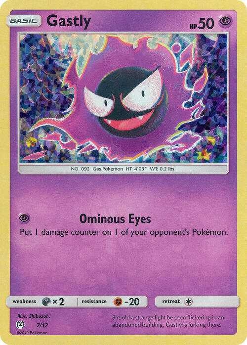 Gastly Card Front