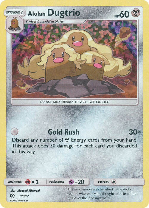 Alolan Dugtrio Card Front