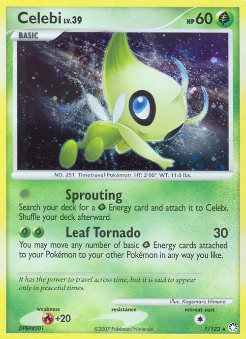 Celebi Lv.39 [Sprouting | Leaf Tornado] Card Front