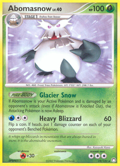 Abomasnow Lv.40 Card Front