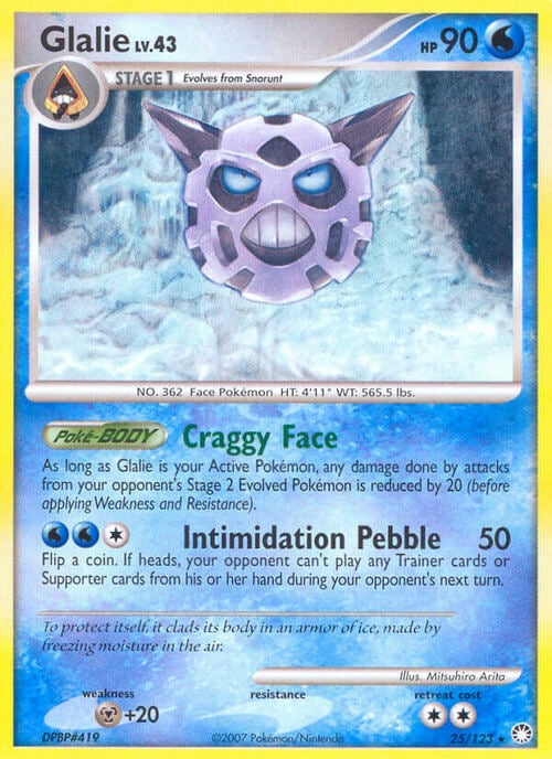 Glalie Lv.43 Card Front
