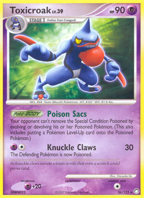 Toxicroak Lv.39 Card Front