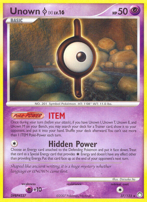 Unown [I] Lv.16 Card Front