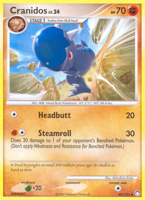 Cranidos Lv.24 Card Front