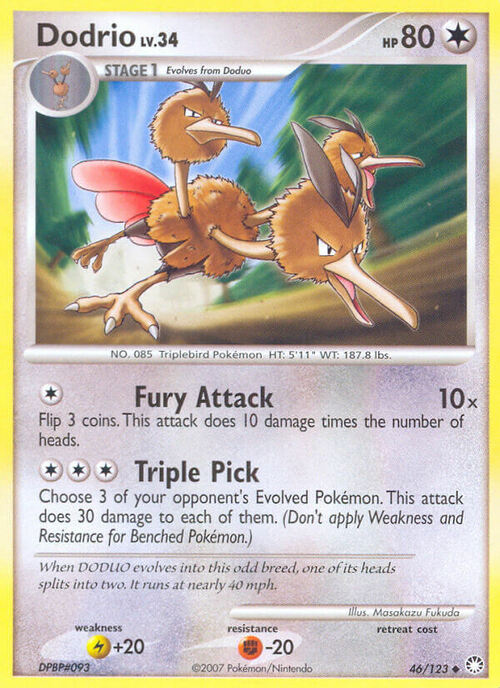 Dodrio Lv.34 Card Front