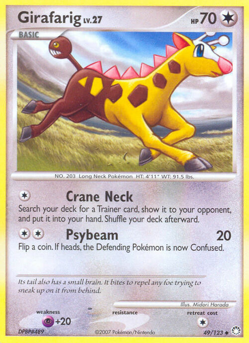Girafarig Lv.27 Card Front