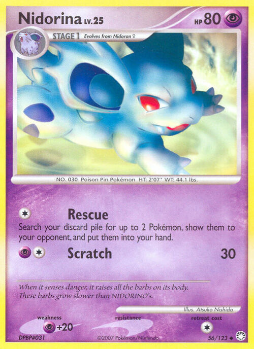 Nidorina Lv.25 Card Front