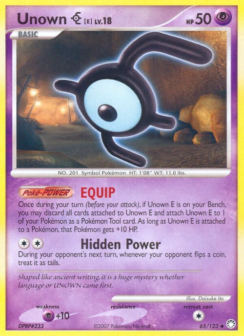 Unown [E] Lv.18 Card Front