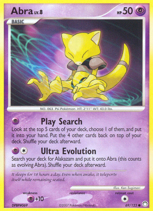 Abra Lv.8 Card Front