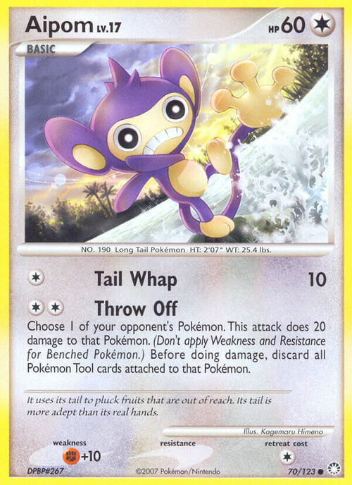 Aipom Lv.17 Card Front