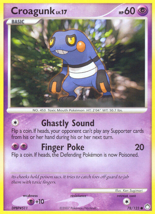 Croagunk Lv.17 Card Front