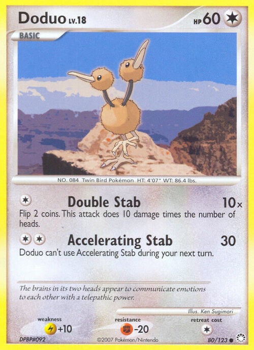 Doduo Lv.18 Card Front