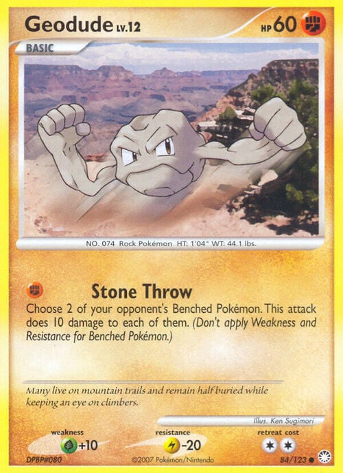 Geodude Lv.12 Card Front