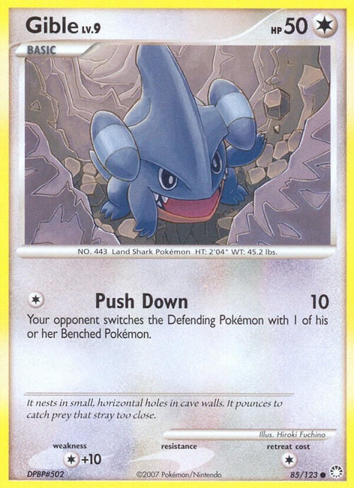 Gible Lv.9 Card Front