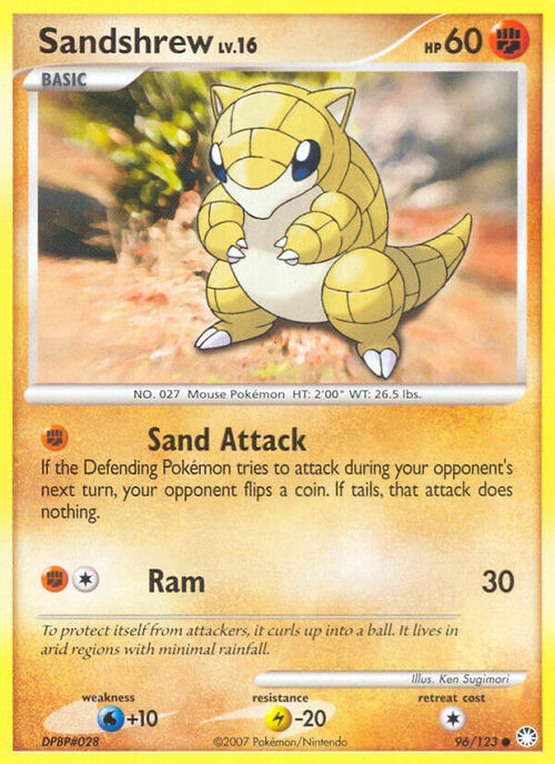 Sandshrew Lv.16 Card Front