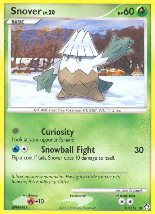Snover Lv.20 Card Front