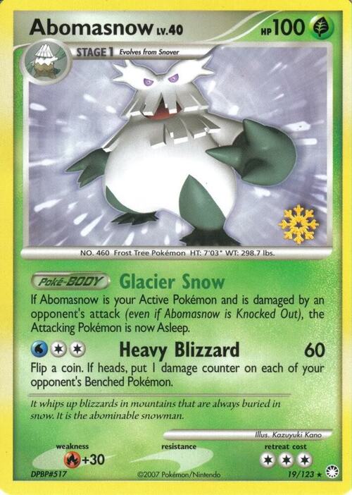 Abomasnow Lv.40 Card Front