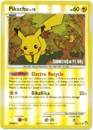 Pikachu - Reverse Holo Card Front