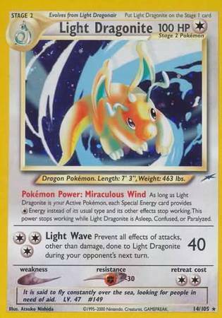 Light Dragonite Card Front