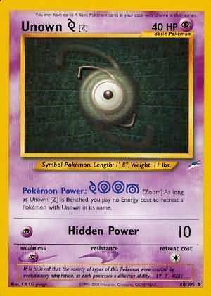 Unown [Z] Card Front