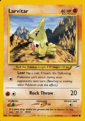 Larvitar Card Front