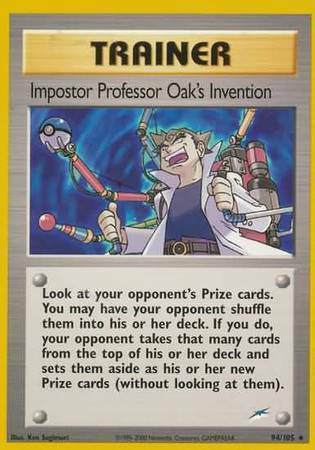 Invenzione del Professor Oak, l'Impostore Card Front