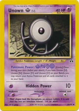 Unown [U] Card Front