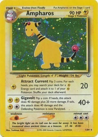 Ampharos [Attract Current | Gigavolt] Card Front